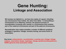 HGSS Chapters 11 & 12: Modern Gene Hunting (incomplete)