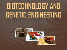 Биотехнологии Генная инженерия