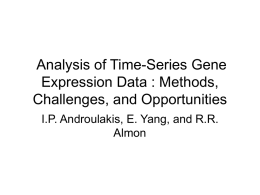 Analysis of Time-Series Gene Expression Data : Methods