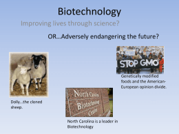 Biotechnology - Sterlingmontessoriscience