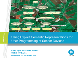 Semantics & Sensors: The web of real