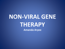 non-viral gene therapy - POKEWEED-ANTIVIRAL