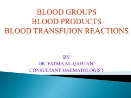 BLOOD TRANSFUSION.9.12.2013