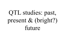 Results from QTL analyses - Institute for Behavioral Genetics