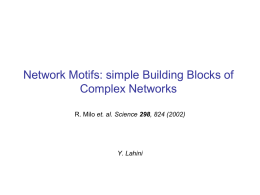 Biological networks and network motifs