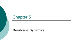 Chapter-5 Membrane Dynamics