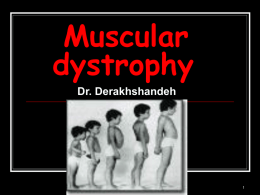 The types of muscular dystrophy
