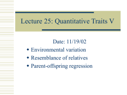 2002-11-19: Quantitative Traits V