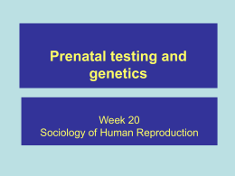 sociology of reproduction Wk_20 - C