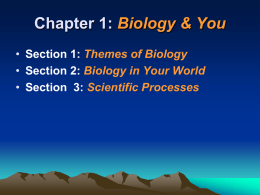 Biology Themes (Power Point)