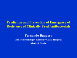 Prediction and Prevention of Emergence of Resistance of Clinically
