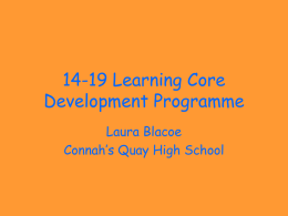 14-19 Learning Core Development Programme