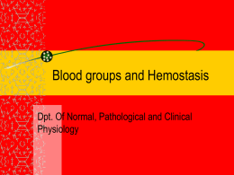Fyziologie krve