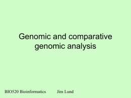Genomic and comparative genomic analysis