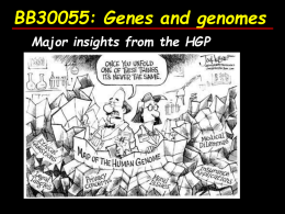 BB30055: Genes and genomes