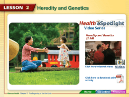 Genetic Disorders - Sarah E. Goode STEM Academy