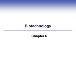 6.2 Recombinant DNA Technology