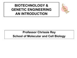 biotechnology & genetic engineering an introduction