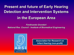 arsi-ehdi programs worldwide - National Center for Hearing