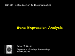 Gene Expression Analysis - BC Bioinformatics