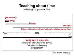 Teaching deep time through macroevolution and