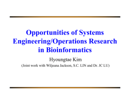 Bioinformatics and Industrial Engineering
