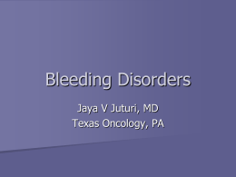 Bleeding Disorders