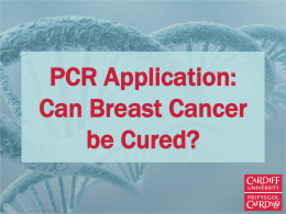 Presentation 4 – Application Example – Can breast cancer be cured