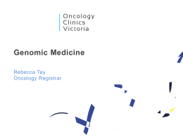 Genomics Medicine - Oncology Clinics Victoria