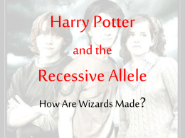 Harry Potter Genetics PPT