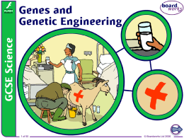 1. Genes and Genetic Engineering (v2.1)
