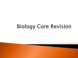 Biology Revision PowerPoint
