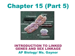 Heredity-Gene/Sex Linkage PPT Lecture