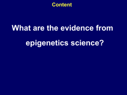 Epigenetics seminar 9-7-2014x