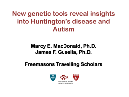 New genetic tools reveal insights into Huntington`s disease and