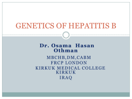 getics of hepatitis b