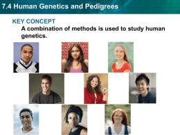 7.4 Human Genetics and Pedigrees