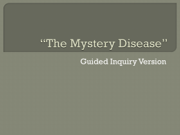 PowerPoint Slides for *The Mystery Disease* Lab
