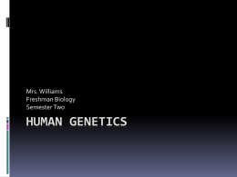 Human genetics * chapter 14