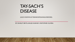 Tay Sach`s Disease PPT