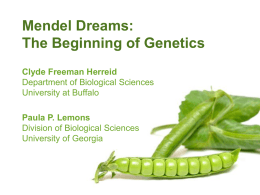 evidence from genetics - University at Buffalo