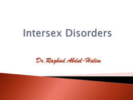 Intersex Disorders