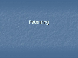 Patenting - Web.UVic.ca