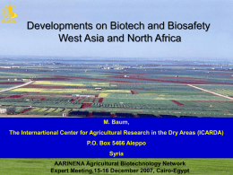 AARINENA Agricultural Biotechnology Network Expert Meeting,15