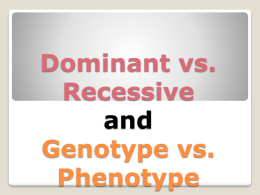 Dom_Recessive geno phenox