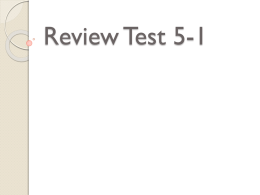 Review Test 5-1