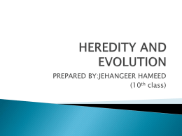 heredity and evolution