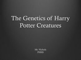 The Genetics of Harry Potter