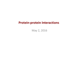 Protein-protein Interaction Databases