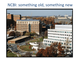 NCBI: what is new?